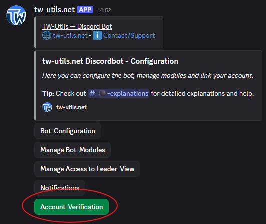 Bot-Config-Kanal im Discord