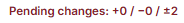 Pending changes